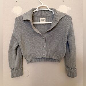 Abercrombie & Fitch Light Gray Women's Cardigan